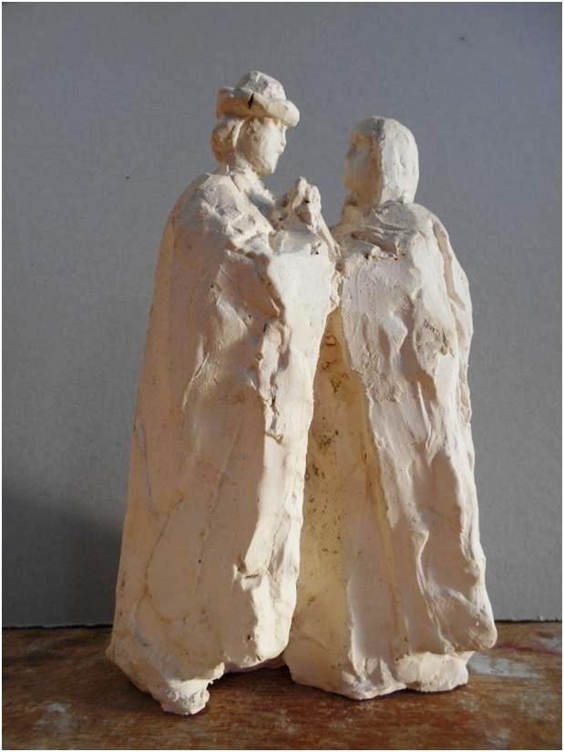 Эскиз скульптурной композиции «Святые благоверные князь Петр и княгиня Феврония Муромские»