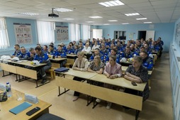 Андрей Дмитриевич Баранов провёл встречи с трудовым коллективом Грязовецкого ЛПУМГ. 29 июня 2023 год, Вологодская область.