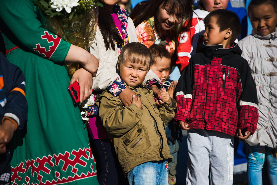 На церемонии присутствовали коренные жители Ямала