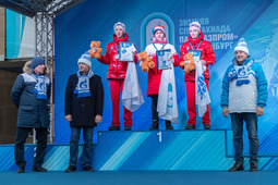 Сергей Игнатов. Награждение победителей лыжных гонок