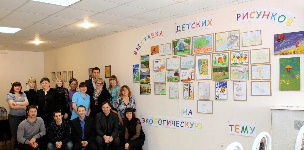 Выставка детских рисунков на экологическую тему в Управлении технологического транспорта и специальной техники (УТТ и СТ) ООО «Газпром трансгаз Ухта»
