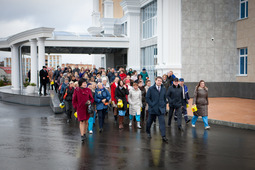 Тренировочная эвакуация работников администрации ООО "Газпром трансгаз Ухта"
