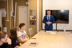 Встреча представителя ООО «Газпром трансгаз Ухта» со студентами, которые заключили с предприятием договоры о целевом обучении