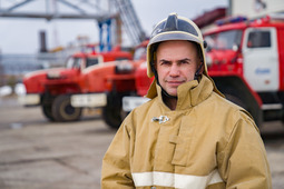 Сергей Самадов, пожарный ведомственной пожарной части Вуктыльского ЛПУМГ