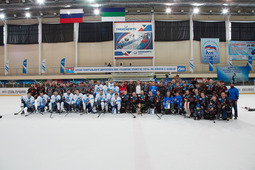 Команды финалистов VIII Кубка генерального директора ООО «Газпром трансгаз Ухта» по хоккею с шайбой